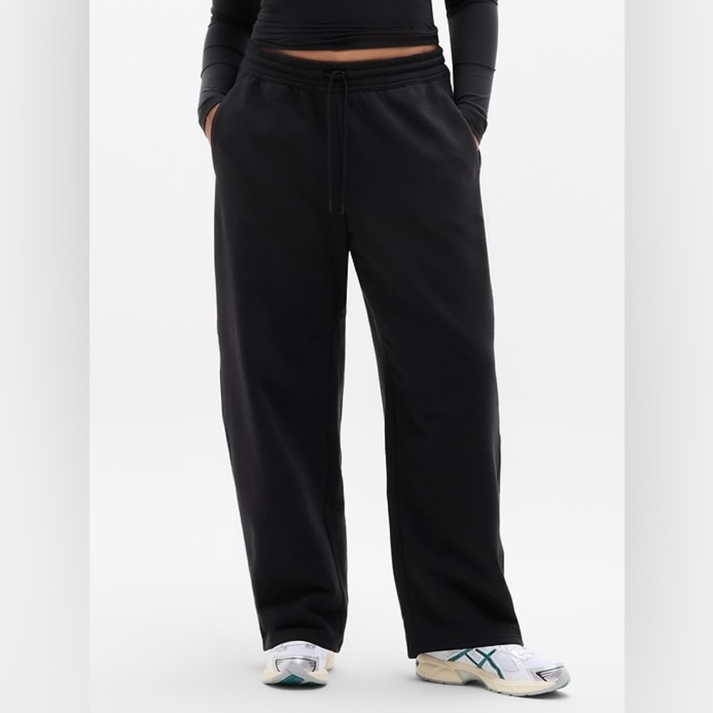 Athleta Black Wide-Leg Pants NWT